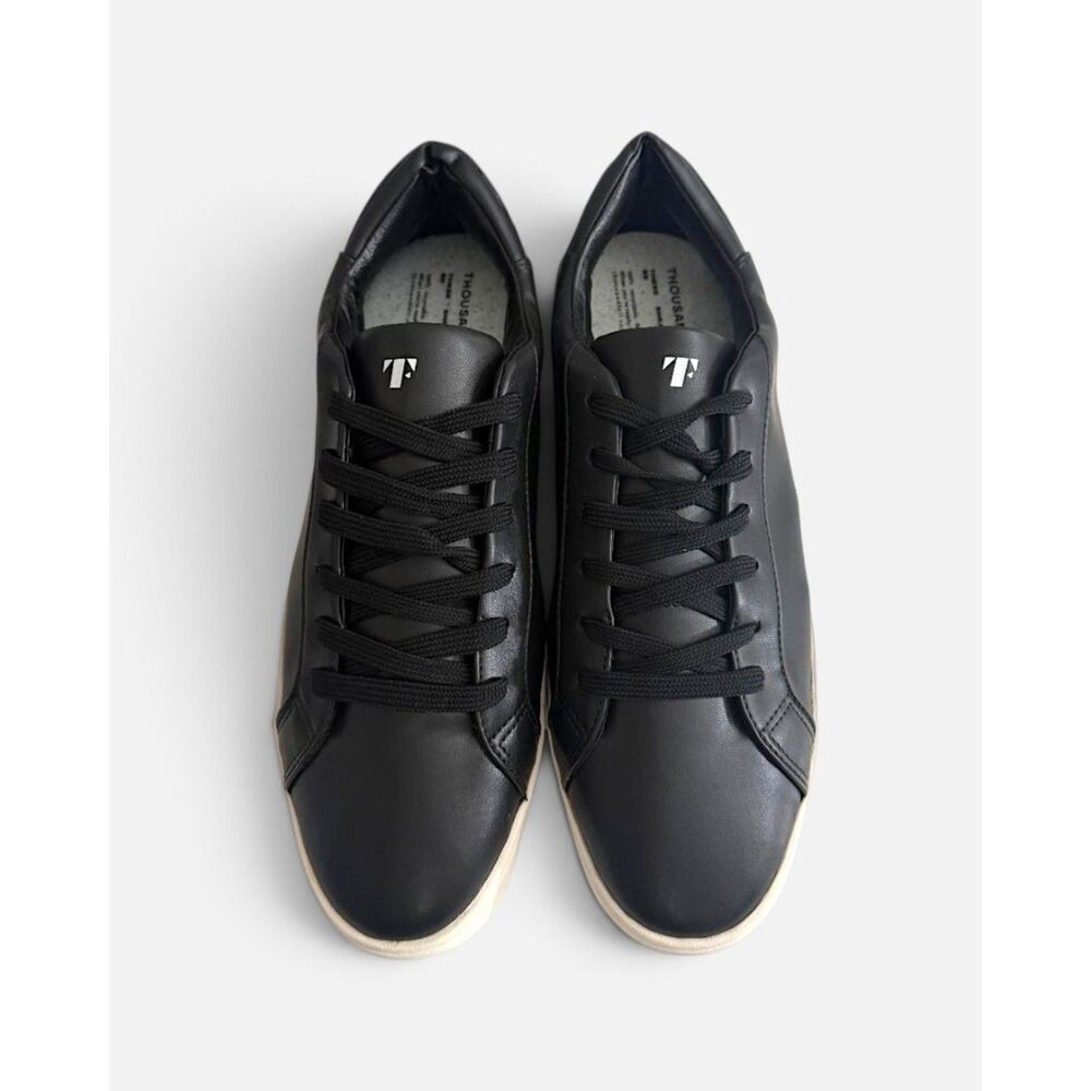 Thousand Fell Mens Black Lace Up Sneaker, NWOT! Size 11.5
